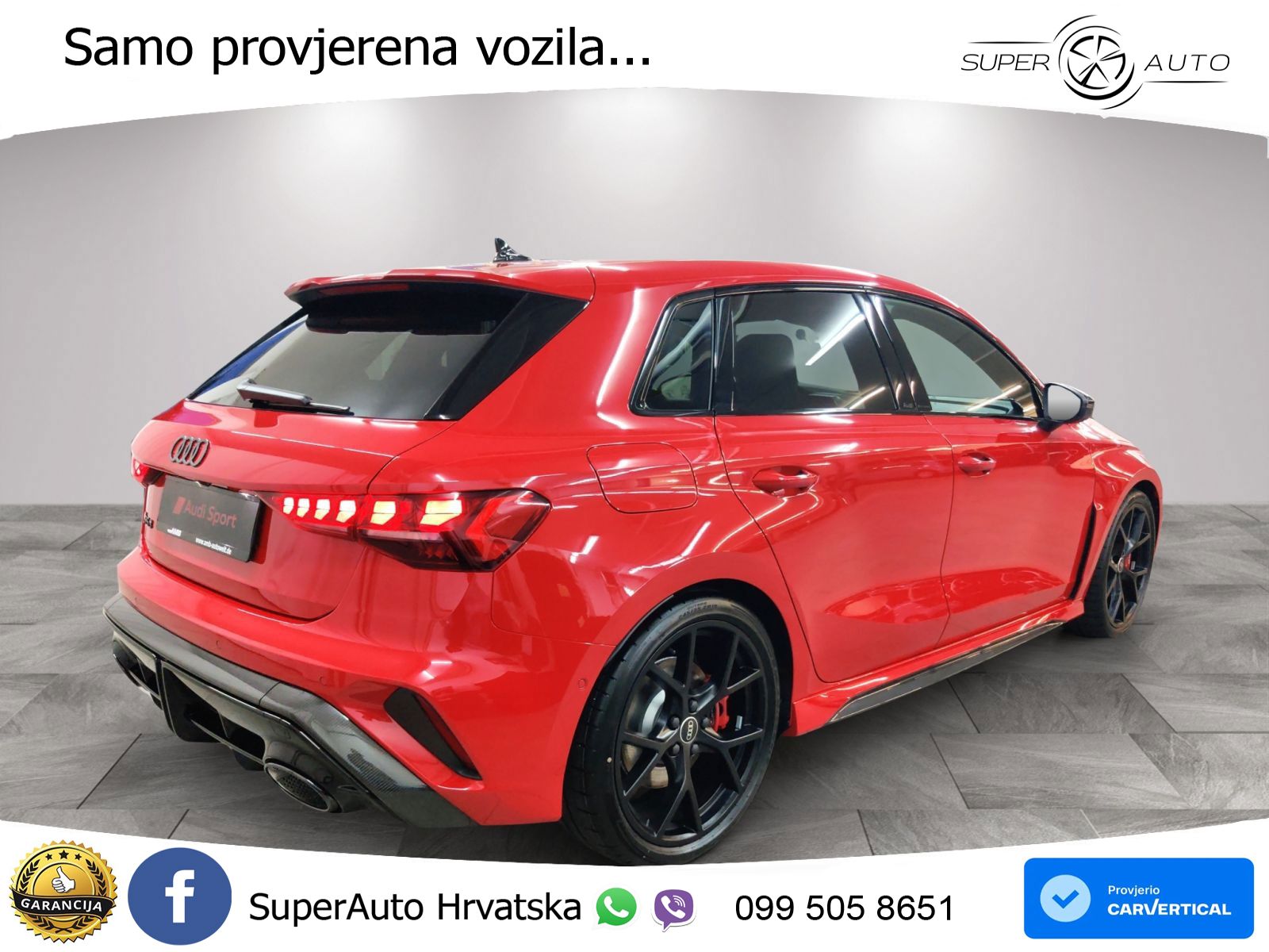 Audi RS3 Sedan 2.5 TFSI (400 KS) quattro S tronic LED+GR SJED+ACC
