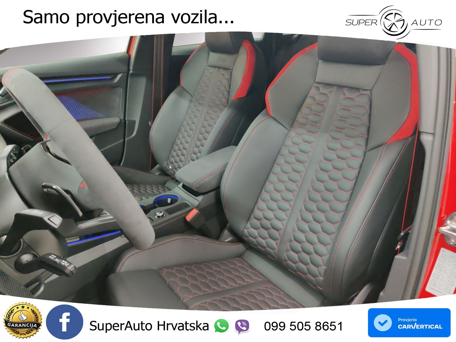 Audi RS3 Sedan 2.5 TFSI (400 KS) quattro S tronic LED+GR SJED+ACC