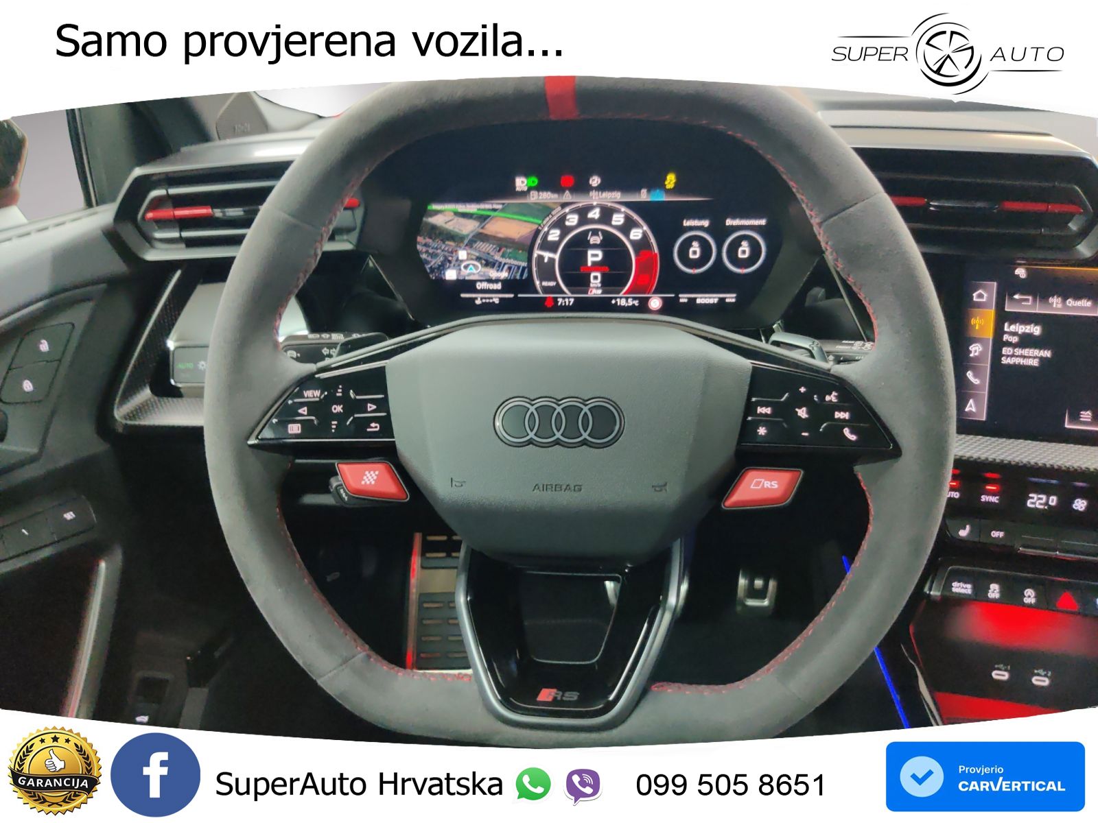 Audi RS3 Sedan 2.5 TFSI (400 KS) quattro S tronic LED+GR SJED+ACC