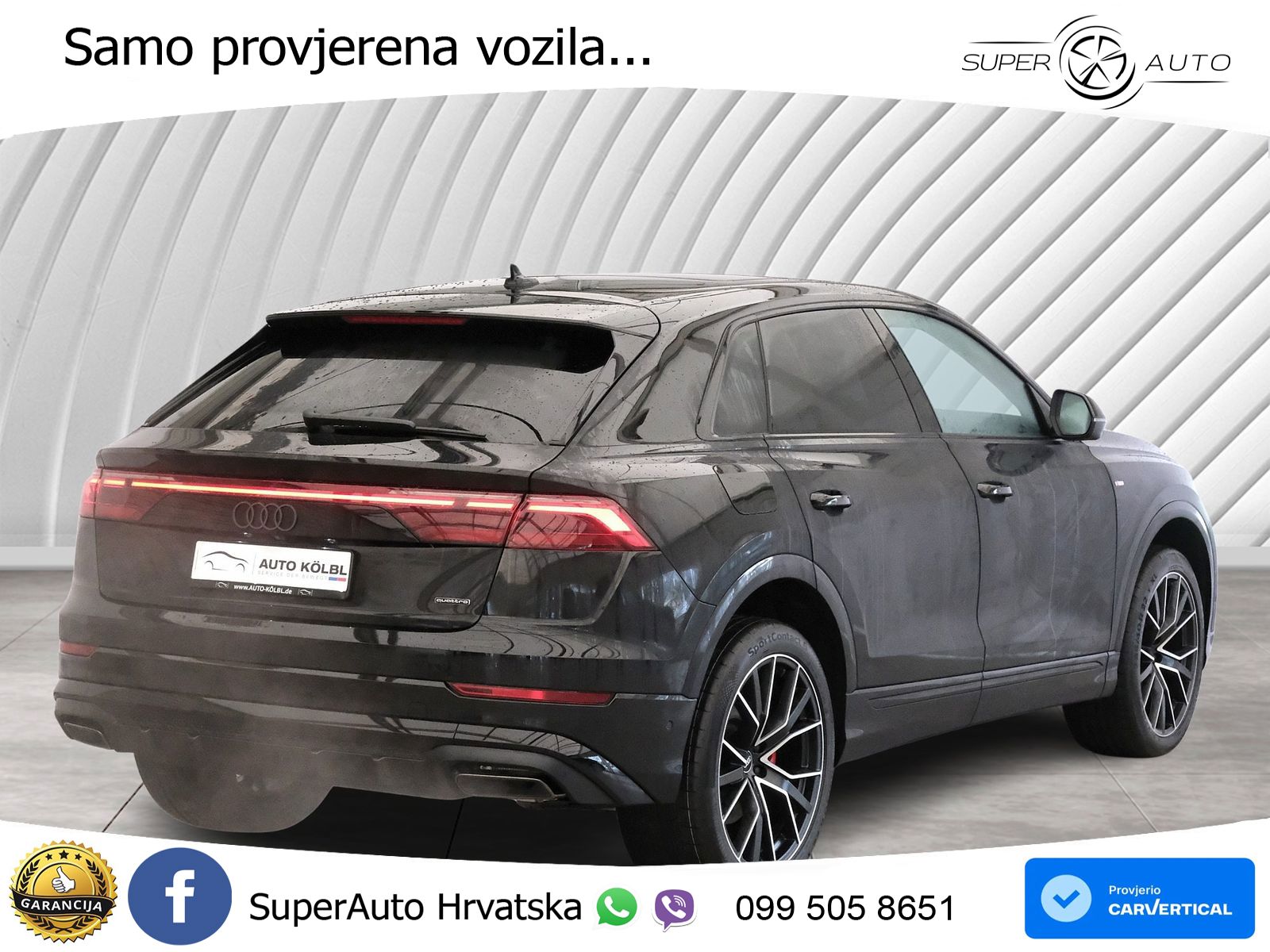Audi Q8 50 TDI V6 (286 KS) quattro Tiptronic S line LED+GR SJED+ACC