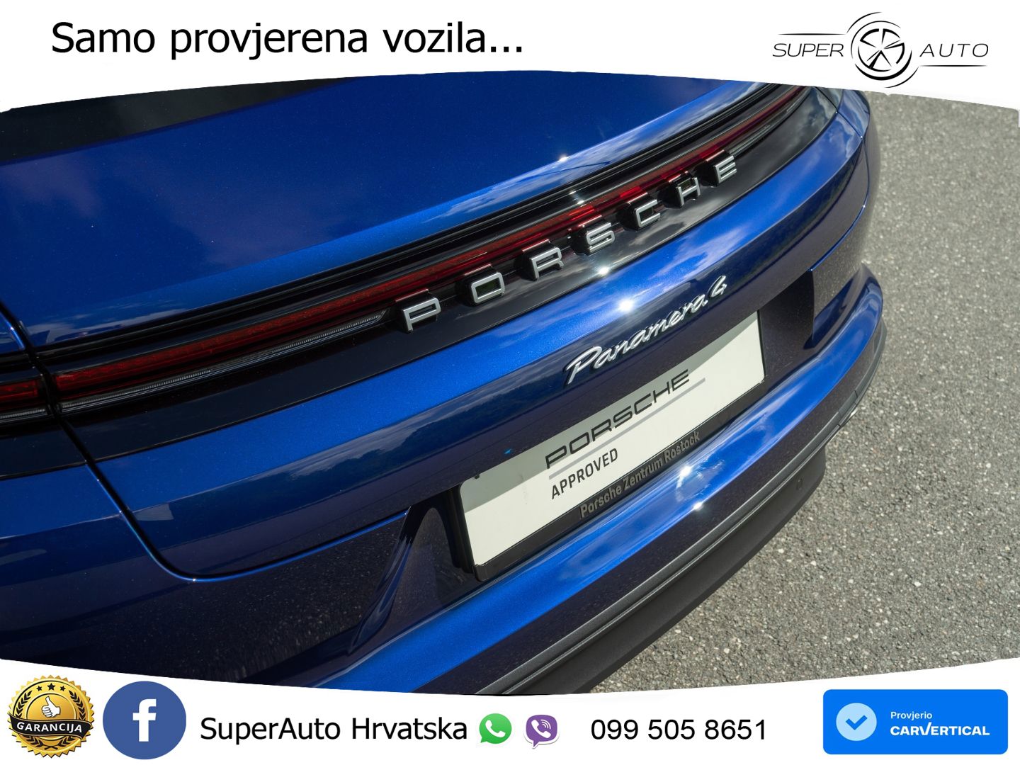 Porsche Panamera 4 2.9 V6 (470 KS) E-Hybrid PDK ZRAČNI+ACC+GR SJED+KAM+PANO