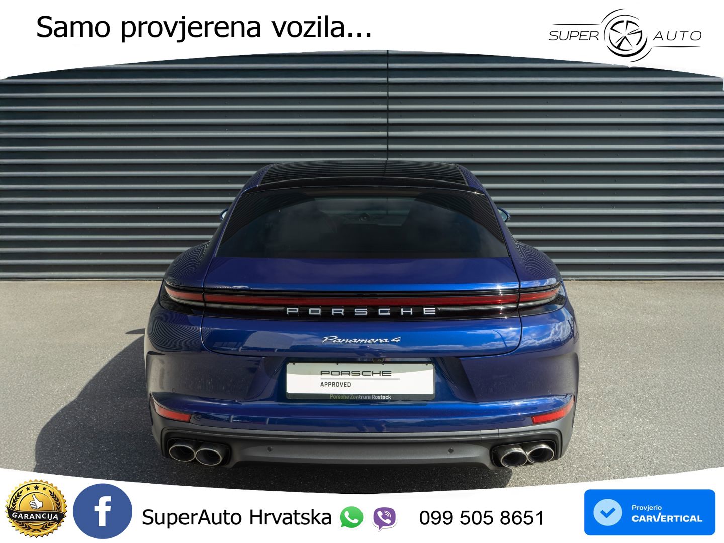 Porsche Panamera 4 2.9 V6 (470 KS) E-Hybrid PDK ZRAČNI+ACC+GR SJED+KAM+PANO