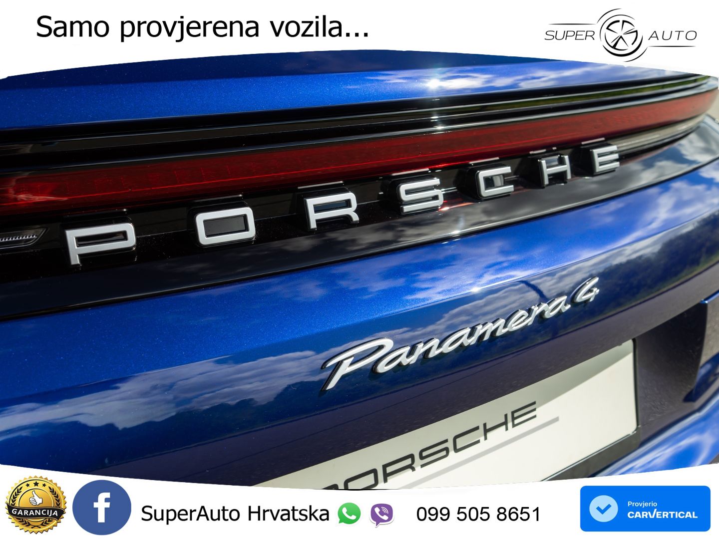 Porsche Panamera 4 2.9 V6 (470 KS) E-Hybrid PDK ZRAČNI+ACC+GR SJED+KAM+PANO
