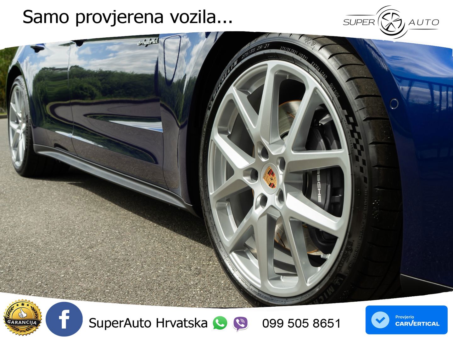 Porsche Panamera 4 2.9 V6 (470 KS) E-Hybrid PDK ZRAČNI+ACC+GR SJED+KAM+PANO
