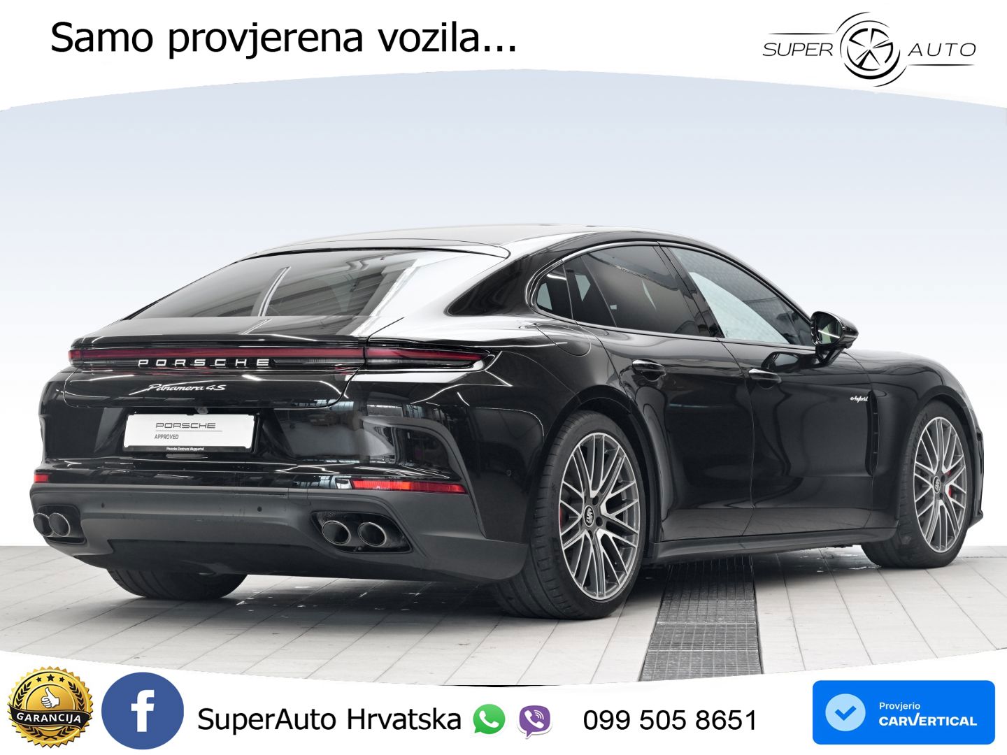 Porsche Panamera 4S 2.9 V6 (544 KS) E-Hybrid PDK ACC+HEAD+4xGR SJED+360+PANO