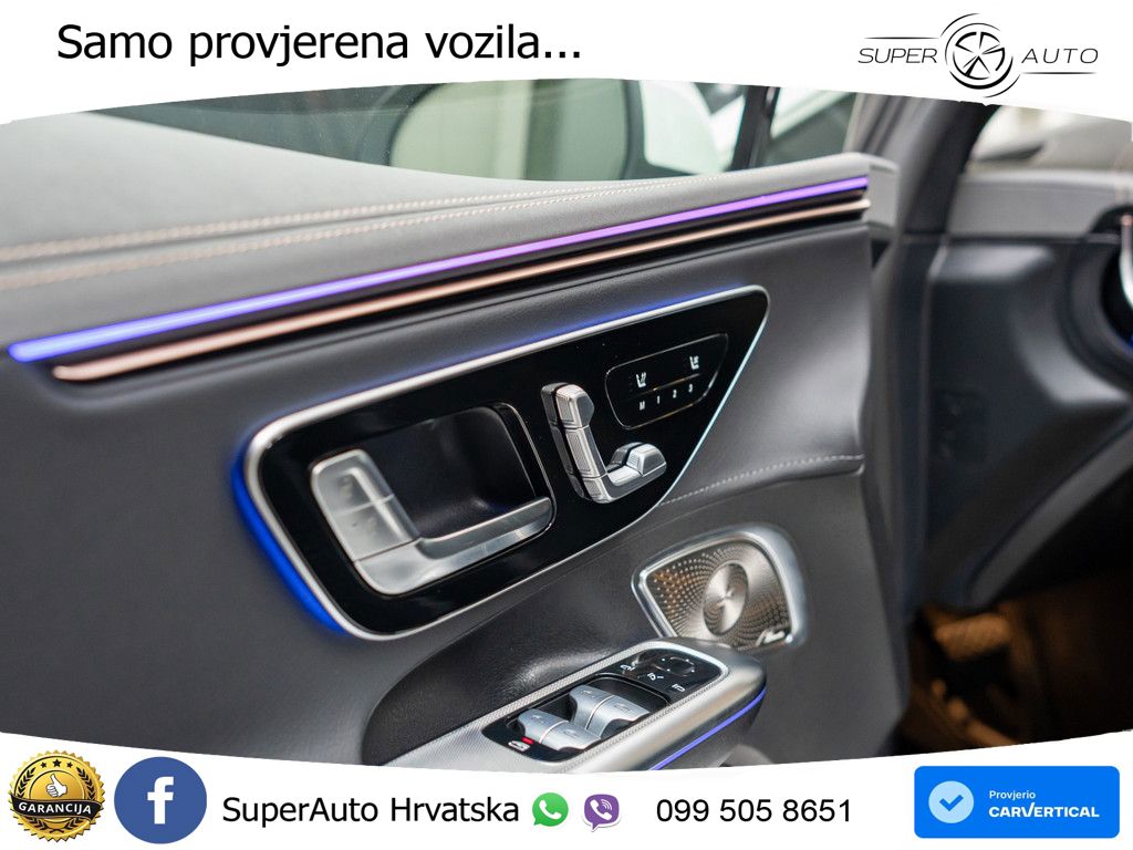 Mercedes EQE 500 100 kWh (408 KS) 4MATIC ZRAČNI+ACC+GR SJED+KAM+PANO