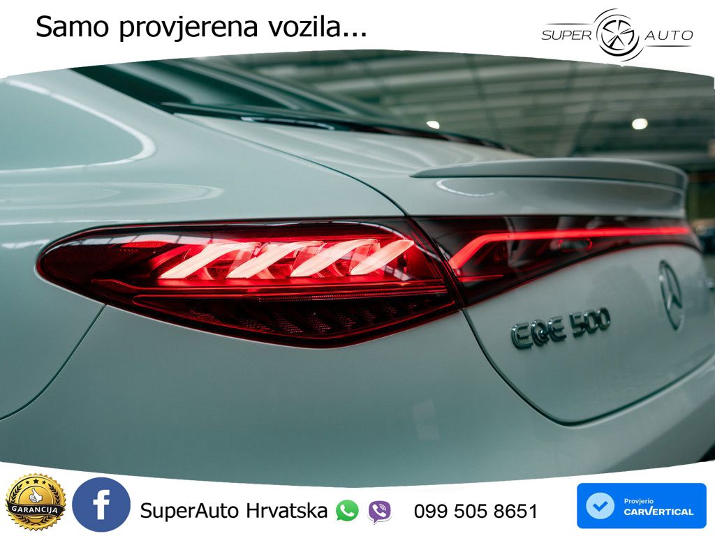 Mercedes EQE 500 100 kWh (408 KS) 4MATIC ZRAČNI+ACC+GR SJED+KAM+PANO