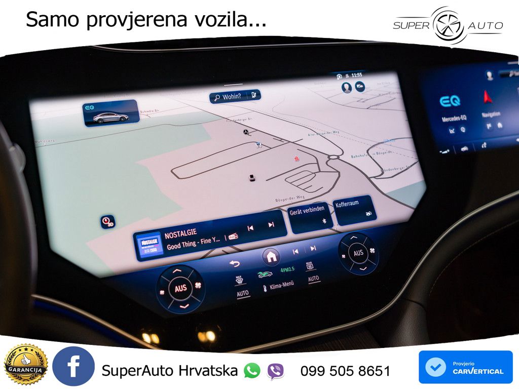 Mercedes EQE 500 100 kWh (408 KS) 4MATIC ZRAČNI+ACC+GR SJED+KAM+PANO