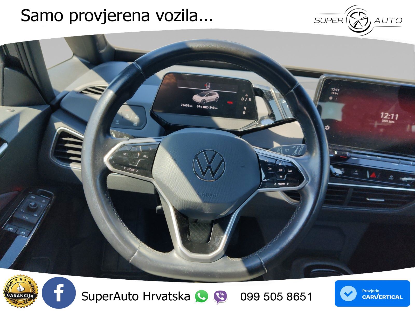 Volkswagen ID.3 Pro Performance 62 kWh (204 KS) LED+GR SJED+ACC