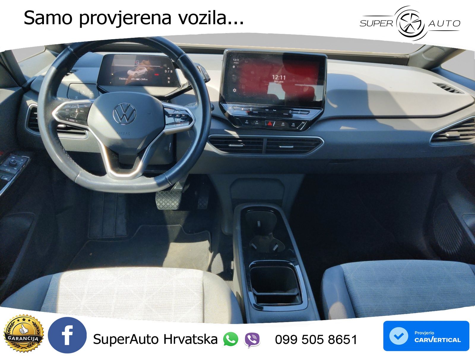 Volkswagen ID.3 Pro Performance 62 kWh (204 KS) LED+GR SJED+ACC