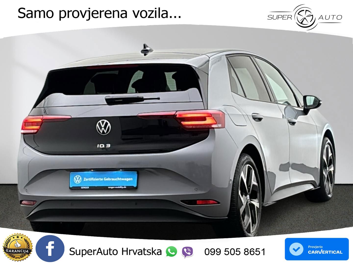 Volkswagen ID.3 Pro 62 kWh (204 KS) LED+GR SJED+ACC