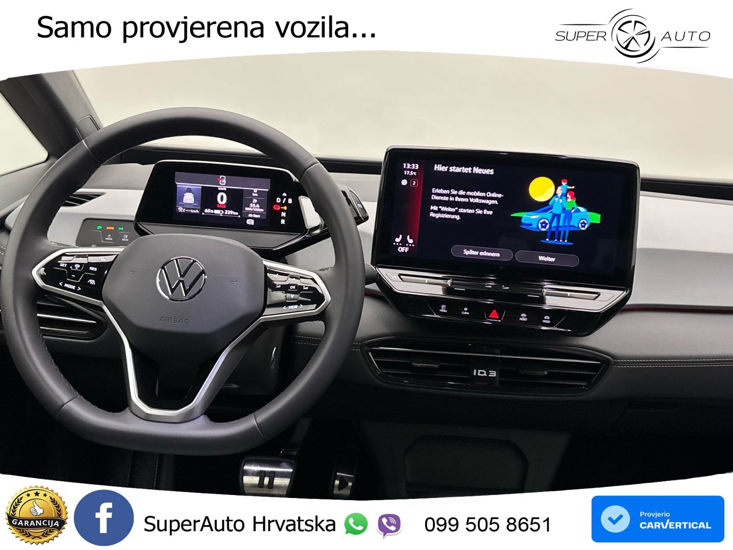 Volkswagen ID.3 Pro 62 kWh (204 KS) LED+GR SJED+ACC