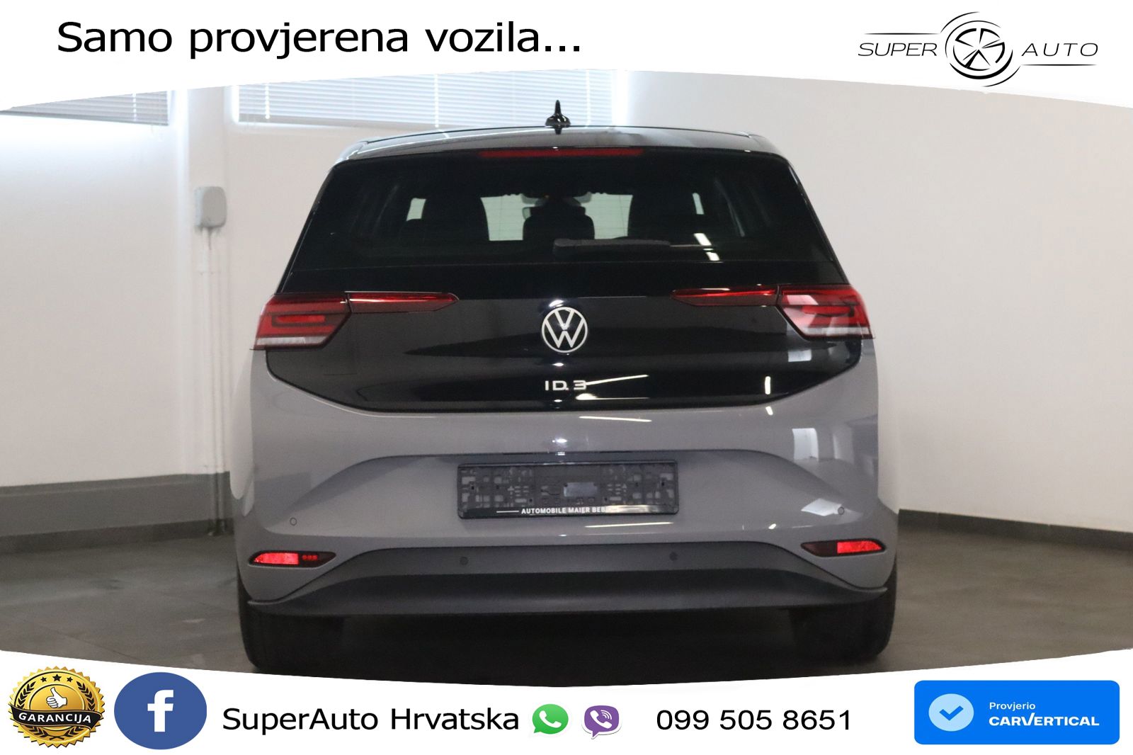 Volkswagen ID.3 Pro 62 kWh (204 KS) LED+GR SJED+ACC