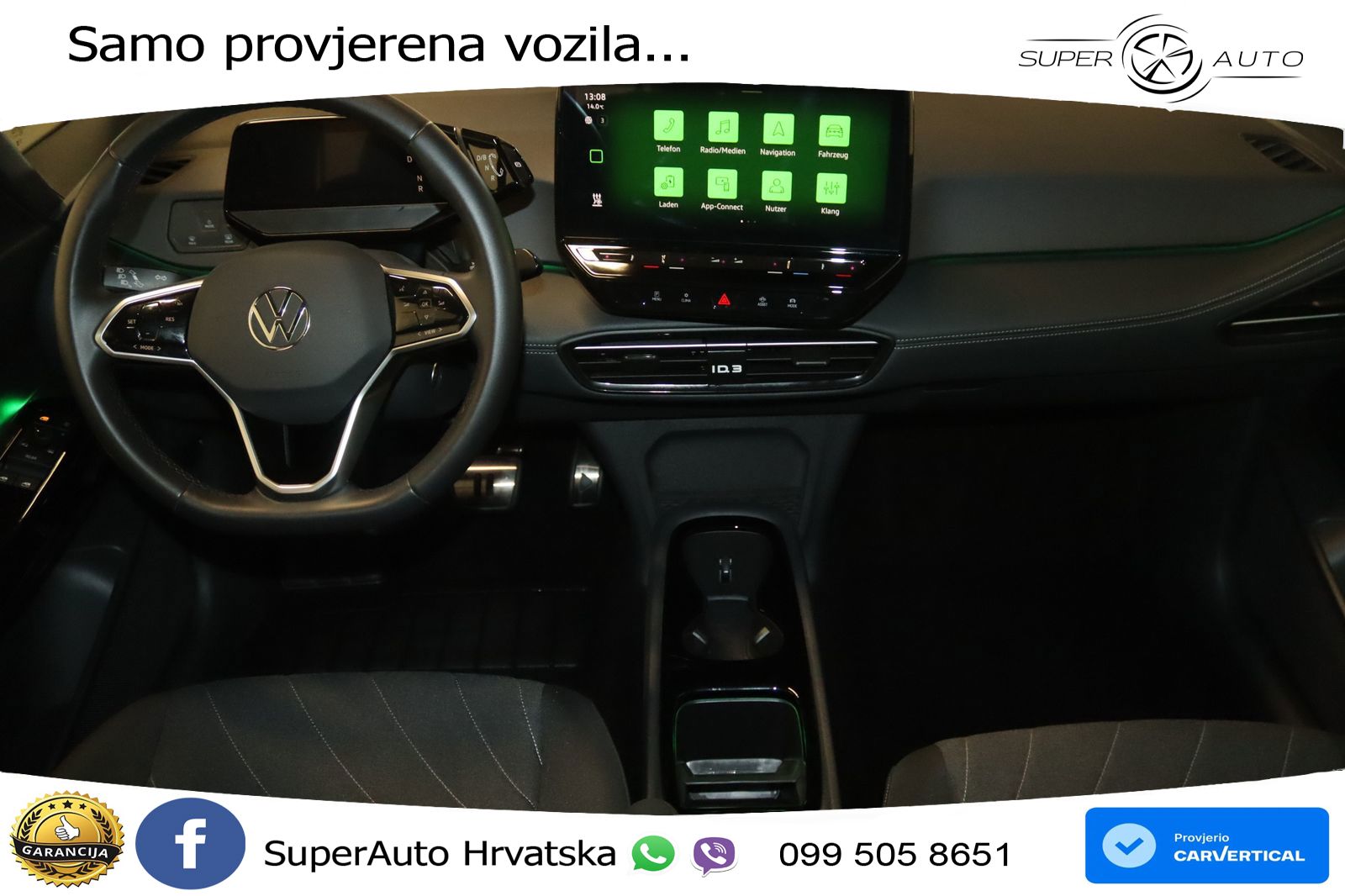 Volkswagen ID.3 Pro 62 kWh (204 KS) LED+GR SJED+ACC