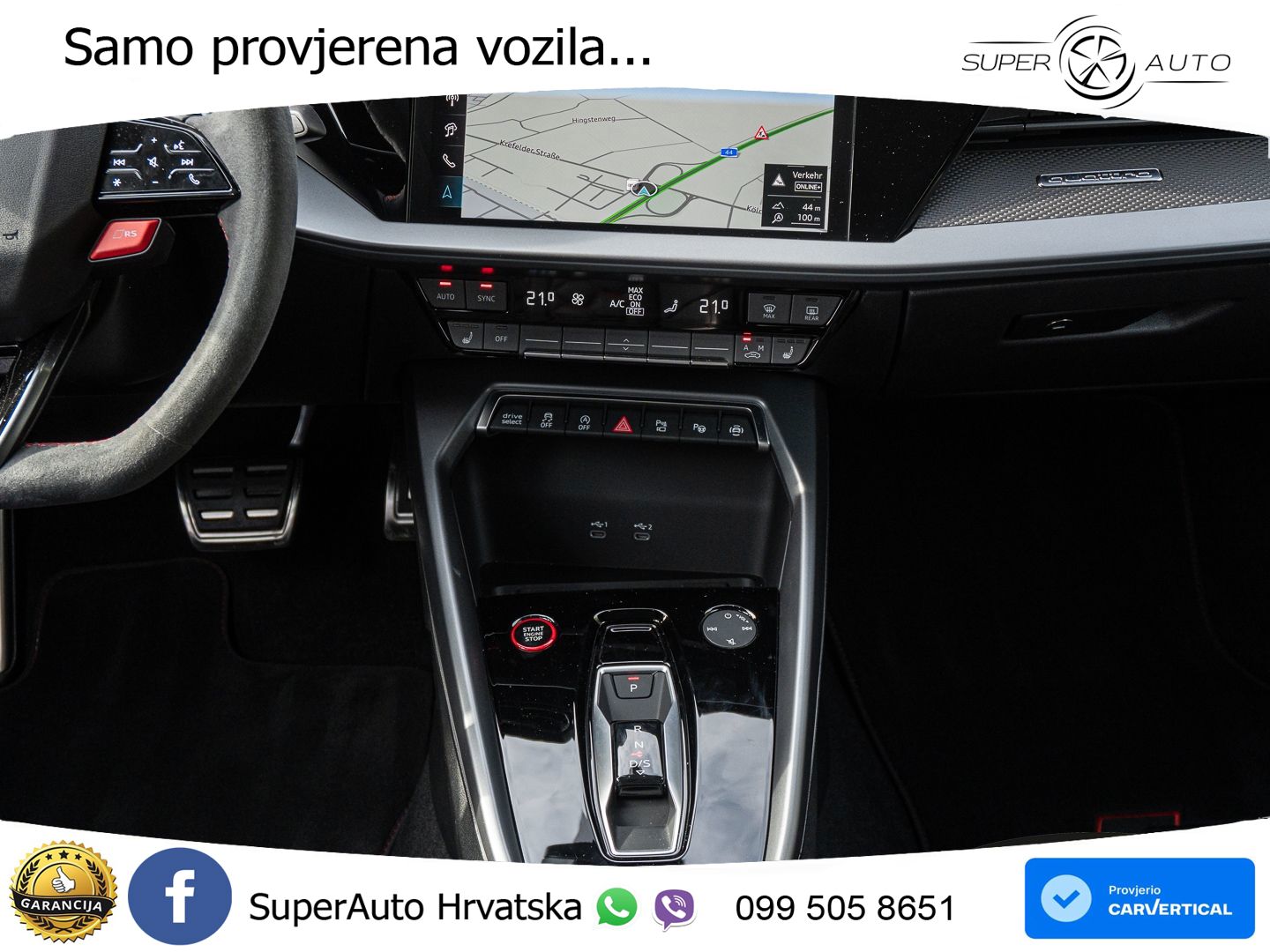 Audi RS3 Sportback 2.5 TFSI (400 KS) quattro S tronic LED+GR SJED+ACC