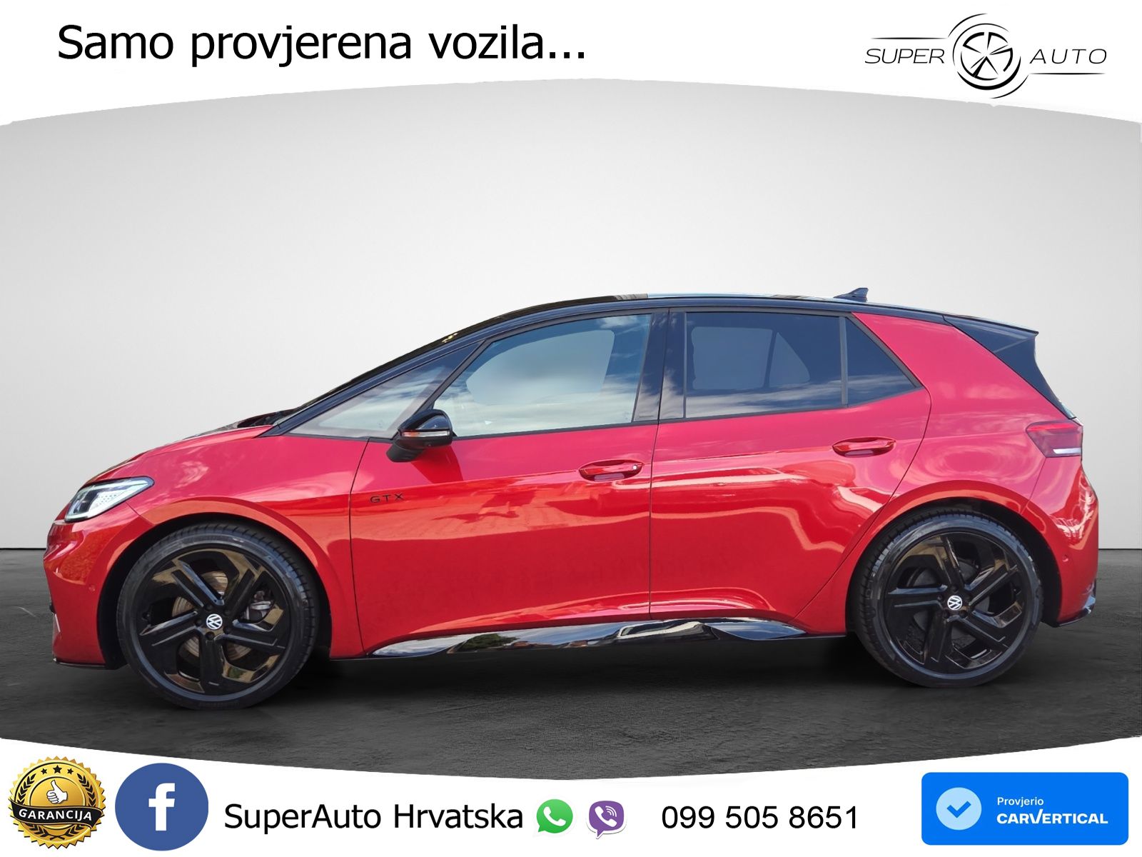 Volkswagen ID.3 GTX 84 kWh (286 KS) LED+GR SJED+ACC