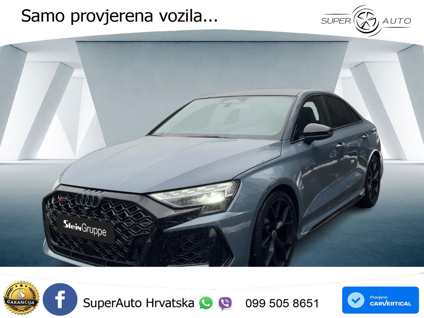 Audi RS3 Sedan 2.5 TFSI (400 KS) quattro S tronic LED+GR SJED+ACC
