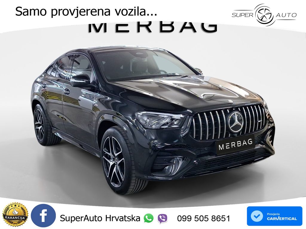 Mercedes AMG GLE Coupe 53 (435 KS) EQ Boost 4MATIC+ AMG SPEEDSHIFT TCT 9G LED+GR SJED+ACC