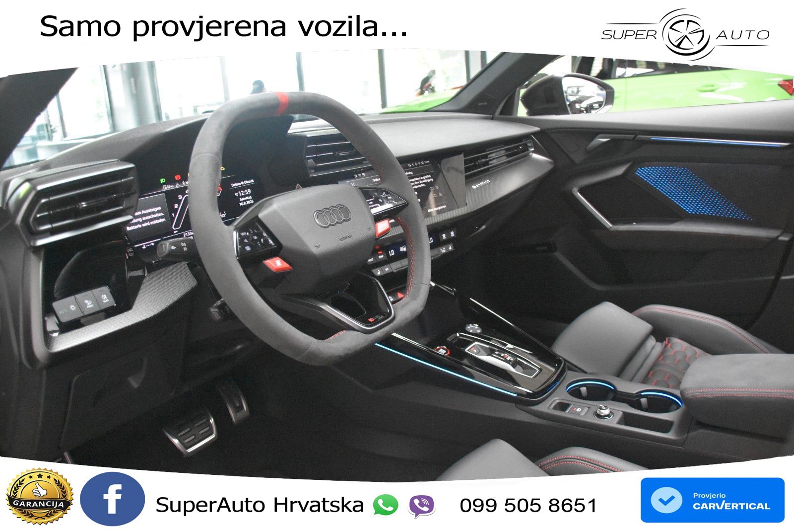 Audi RS3 Sedan 2.5 TFSI (400 KS) quattro S tronic LED+GR SJED+ACC