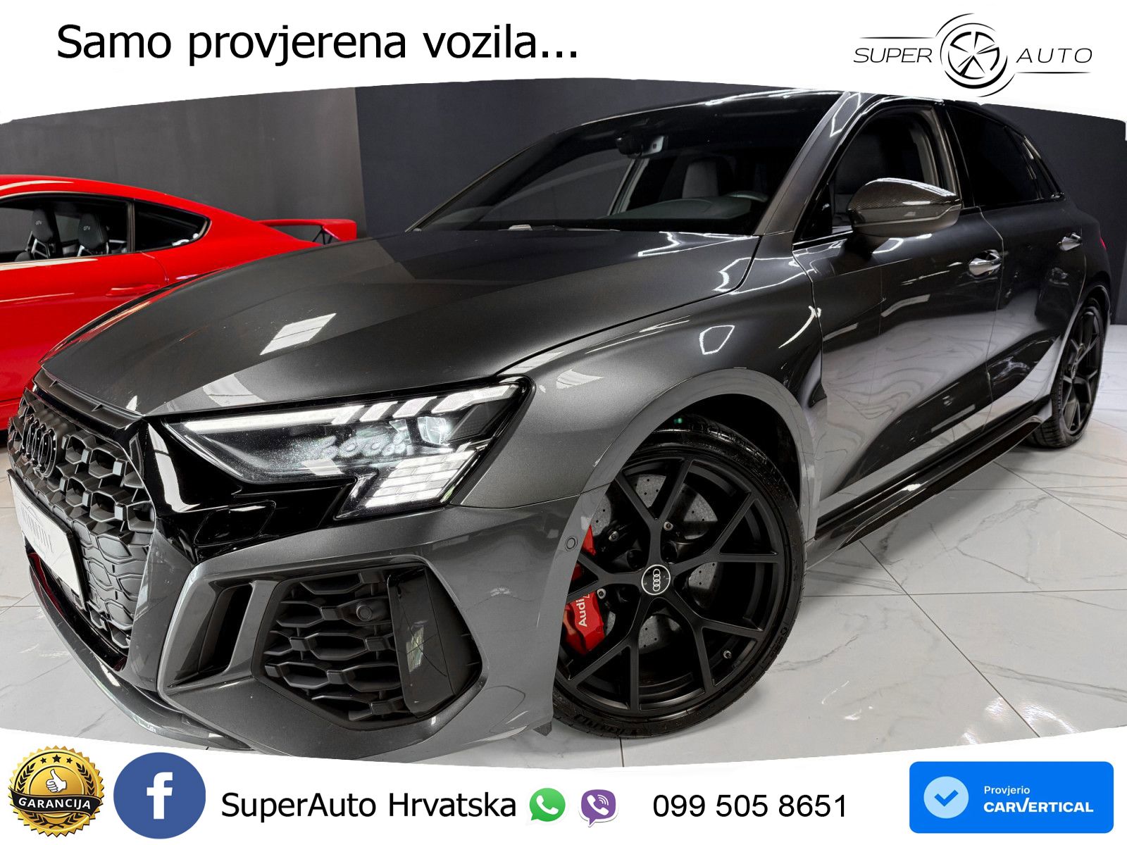 Audi RS3 Sportback 2.5 TFSI (400 KS) quattro S tronic LED+GR SJED+ACC