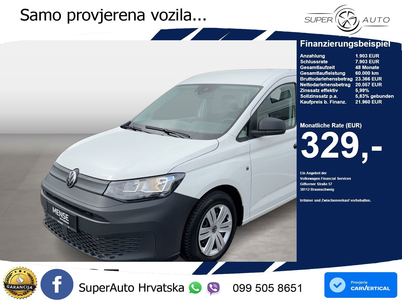 VW Caddy 102 KS