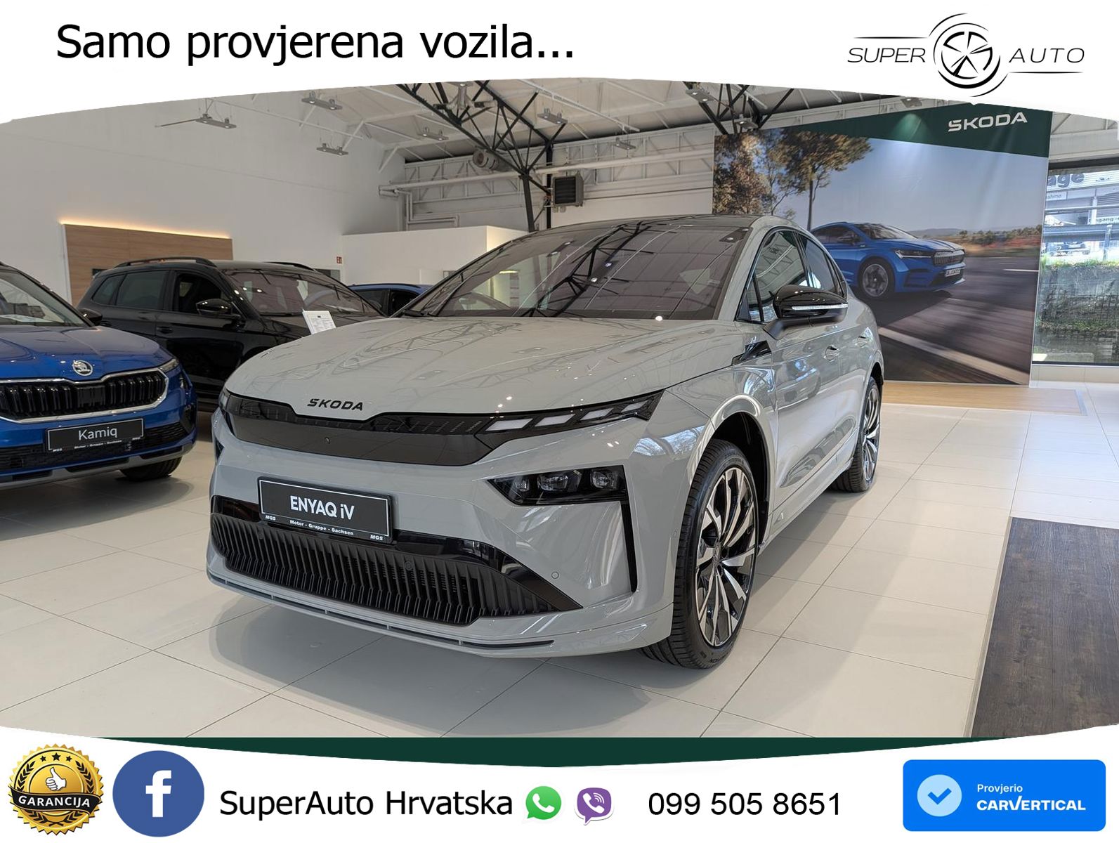 Škoda Enyaq Coupe iV 85 82 kWh (286 KS) SportLine LED+GR SJED+ACC
