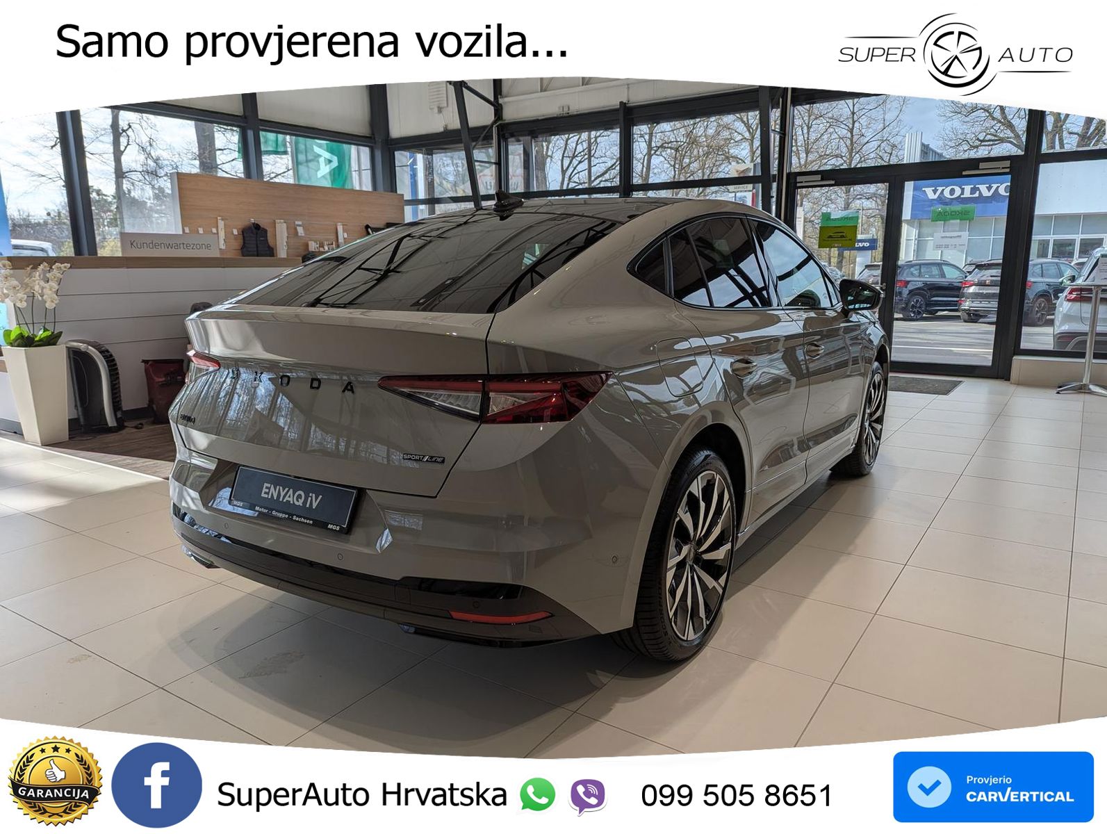 Škoda Enyaq Coupe iV 85 82 kWh (286 KS) SportLine LED+GR SJED+ACC