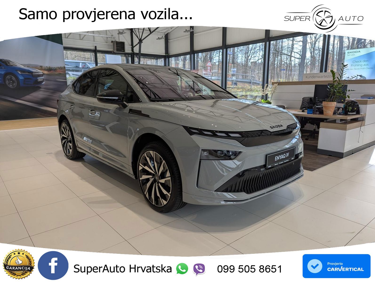 Škoda Enyaq Coupe iV 85 82 kWh (286 KS) SportLine LED+GR SJED+ACC