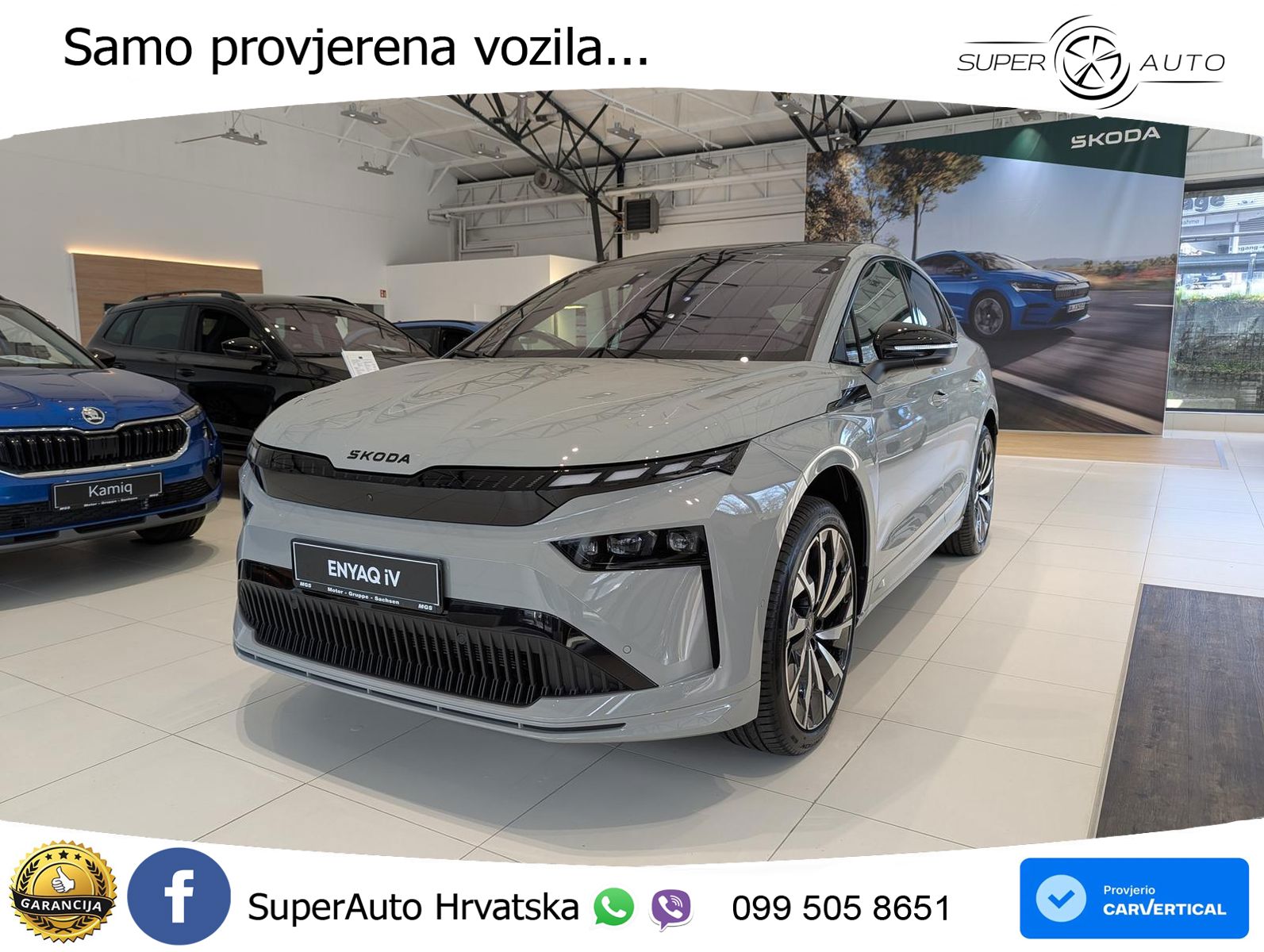 Škoda Enyaq Coupe iV 85 82 kWh (286 KS) SportLine LED+GR SJED+ACC