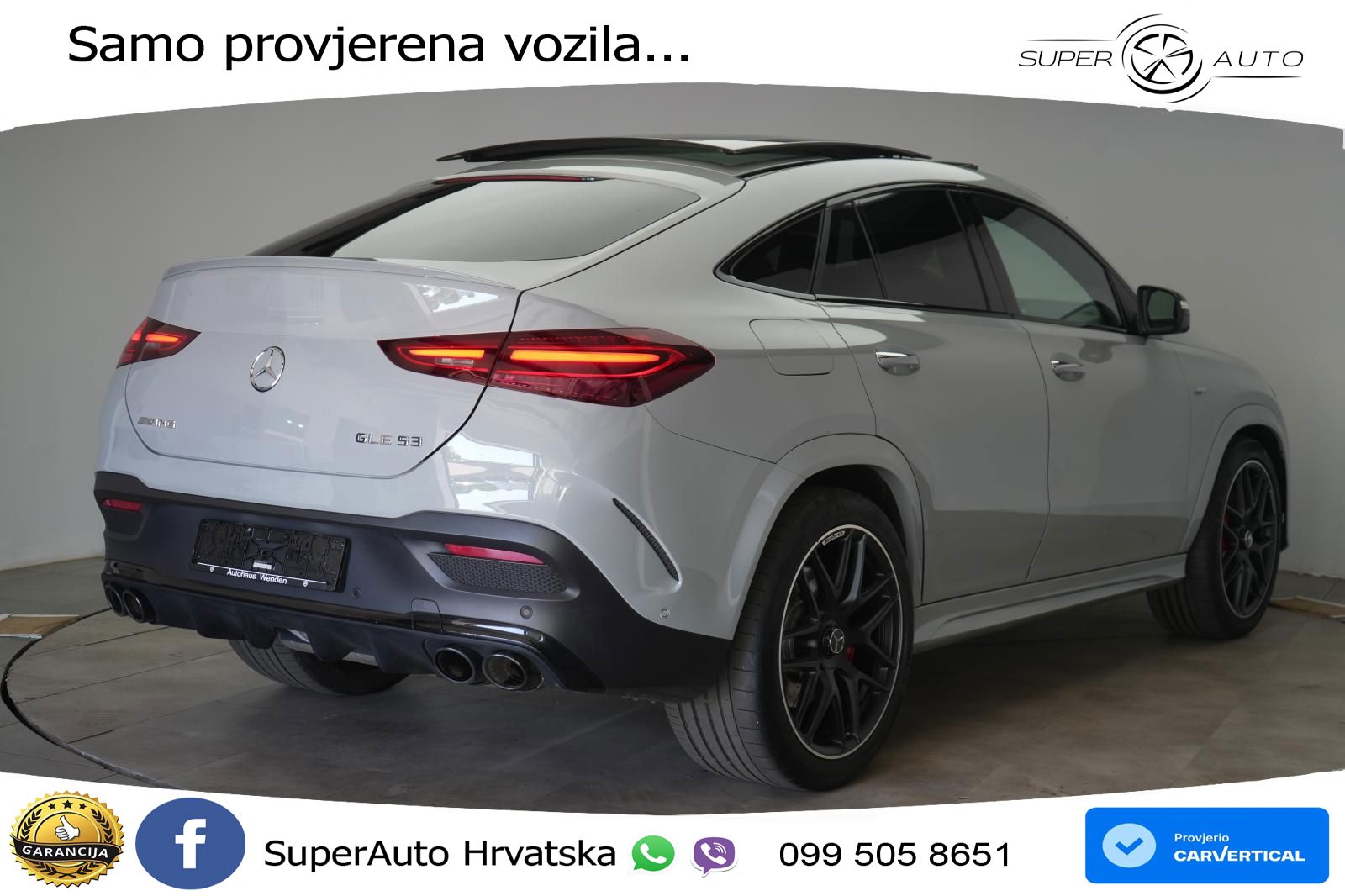 Mercedes AMG GLE Coupe 53 (435 KS) EQ Boost 4MATIC+ AMG SPEEDSHIFT TCT 9G ACC+HEAD+GR SJED+360+PANO