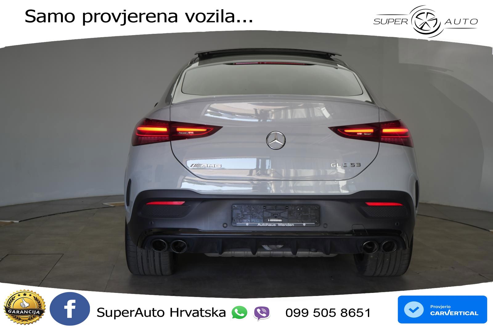 Mercedes AMG GLE Coupe 53 (435 KS) EQ Boost 4MATIC+ AMG SPEEDSHIFT TCT 9G ACC+HEAD+GR SJED+360+PANO