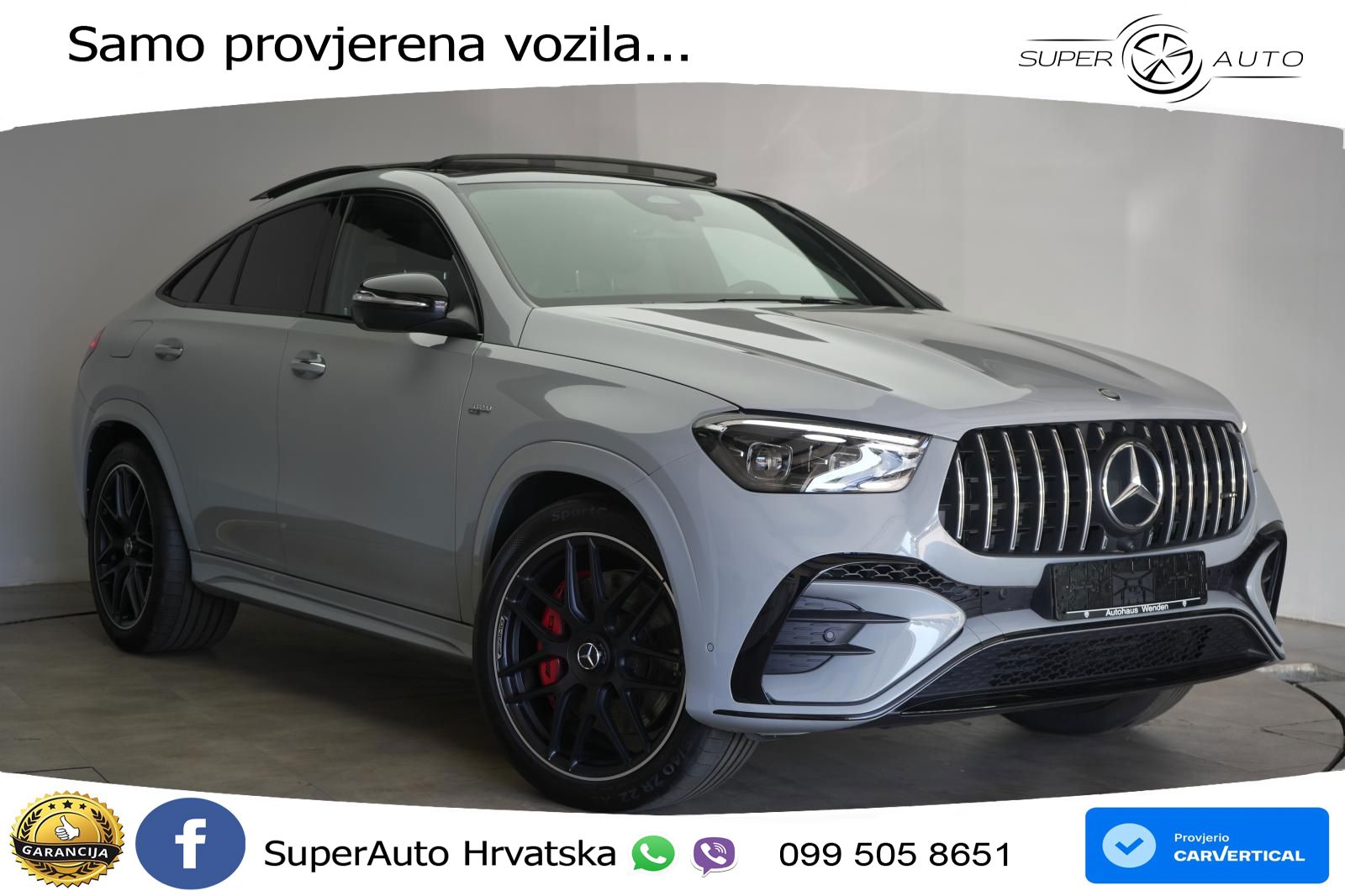 Mercedes AMG GLE Coupe 53 (435 KS) EQ Boost 4MATIC+ AMG SPEEDSHIFT TCT 9G ACC+HEAD+GR SJED+360+PANO