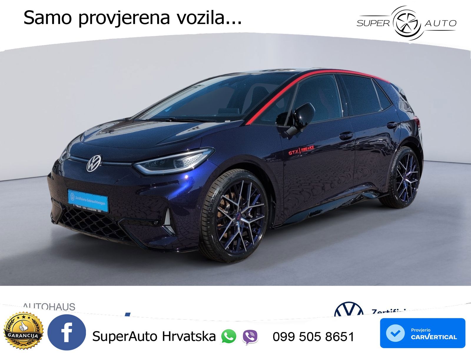 Volkswagen ID.3 GTX Performance 84 kWh (326 KS)