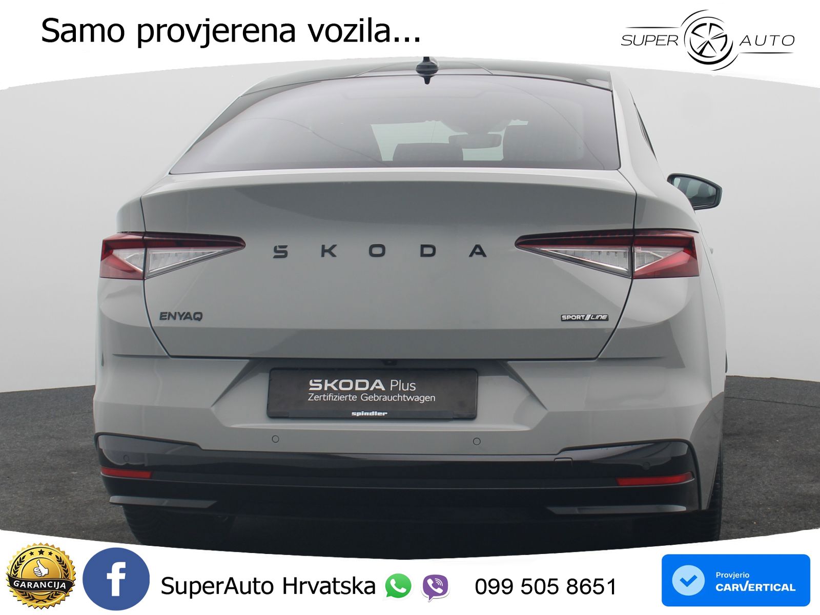Škoda Enyaq 85 82 kWh (286 KS) SportLine LED+GR SJED+ACC