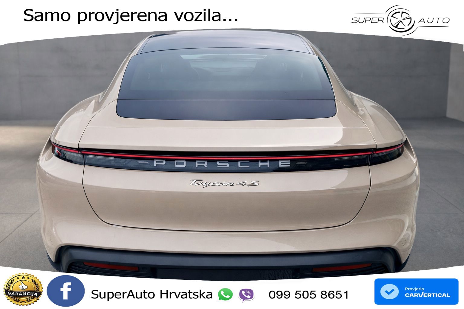 Porsce Tycan 4S Performance Plus 93.4 kWh (571 KS)