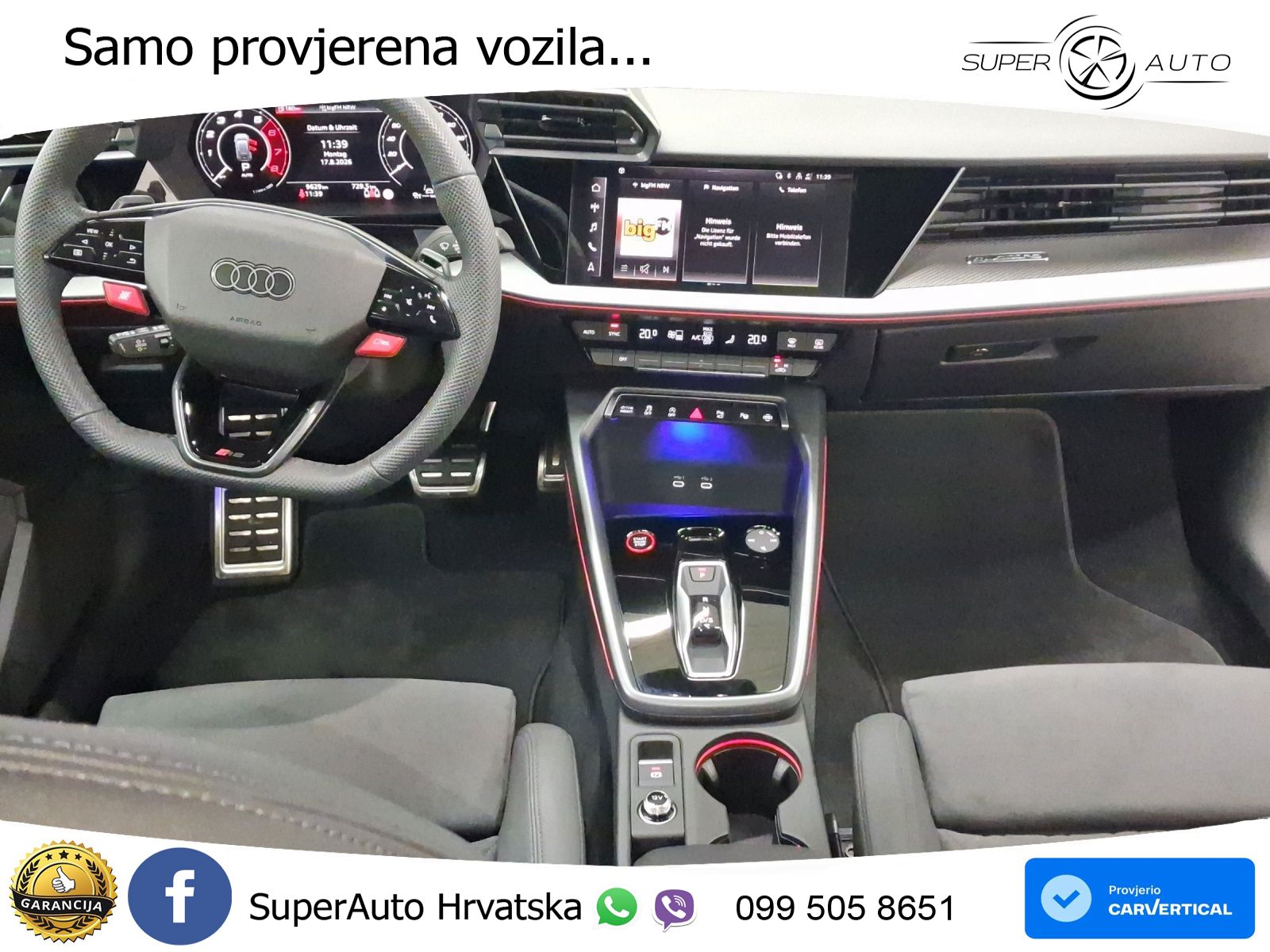 Audi RS3 Sportback 2.5 TFSI (400 KS) quattro S tronic LED+ACC