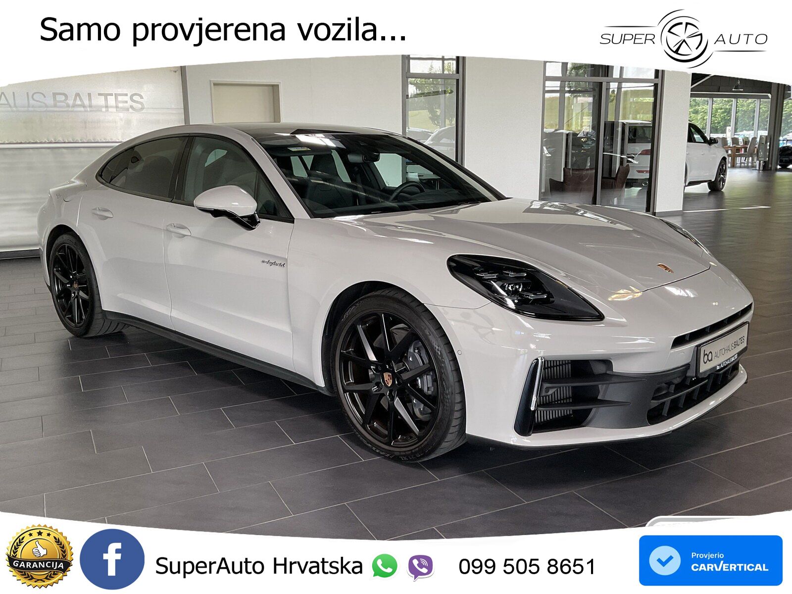 Porsche Panamera 4 2.9 V6 (470 KS) E-Hybrid PDK ACC+HEAD+4xGR SJED+360+PANO