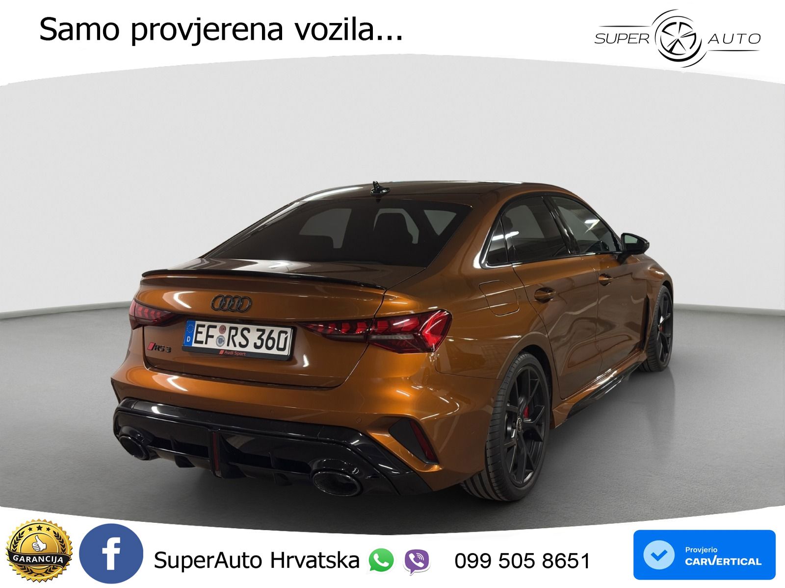 Audi RS3 Sedan 2.5 TFSI (400 KS) quattro S tronic LED+ACC
