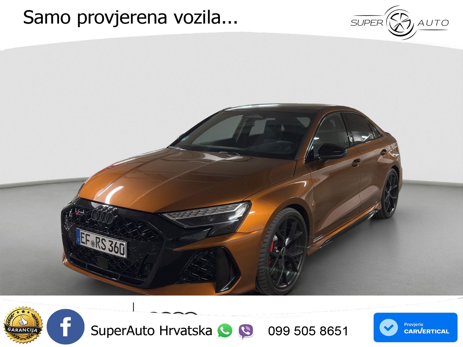 Audi RS3 Sedan 2.5 TFSI (400 KS) quattro S tronic LED+ACC