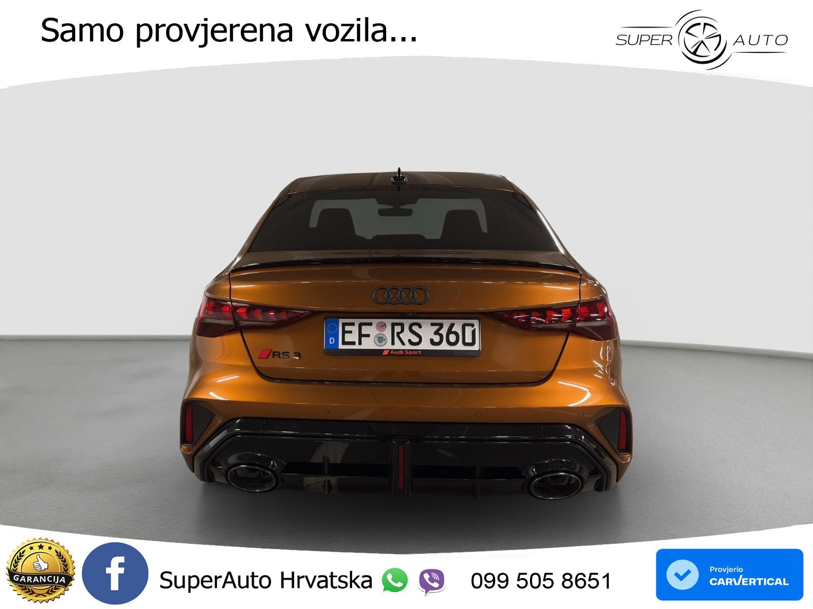 Audi RS3 Sedan 2.5 TFSI (400 KS) quattro S tronic LED+ACC