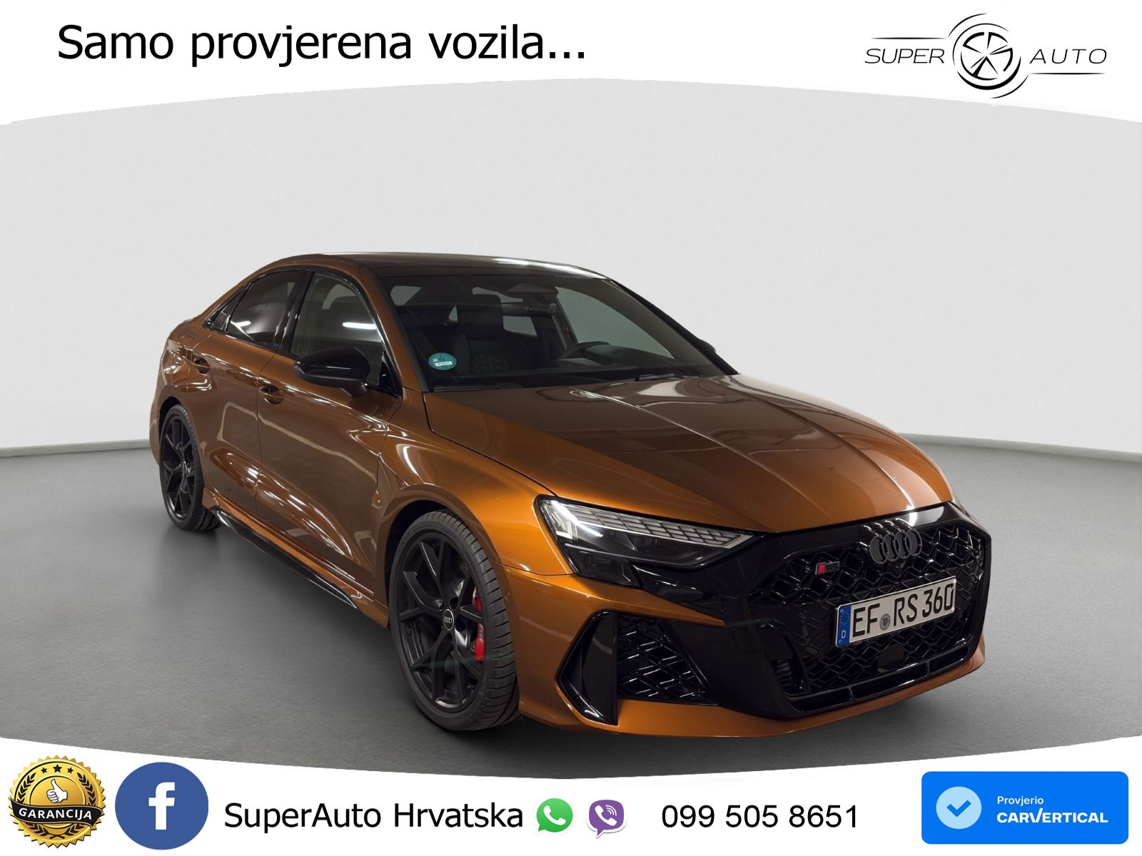 Audi RS3 Sedan 2.5 TFSI (400 KS) quattro S tronic LED+ACC