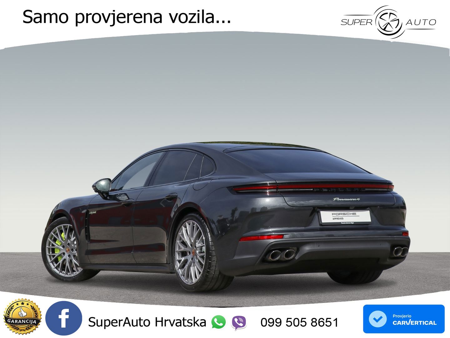 Porsche Panamera 4 2.9 V6 (470 KS) E-Hybrid PDK ACC+HEAD+4xGR SJED+360+PANO