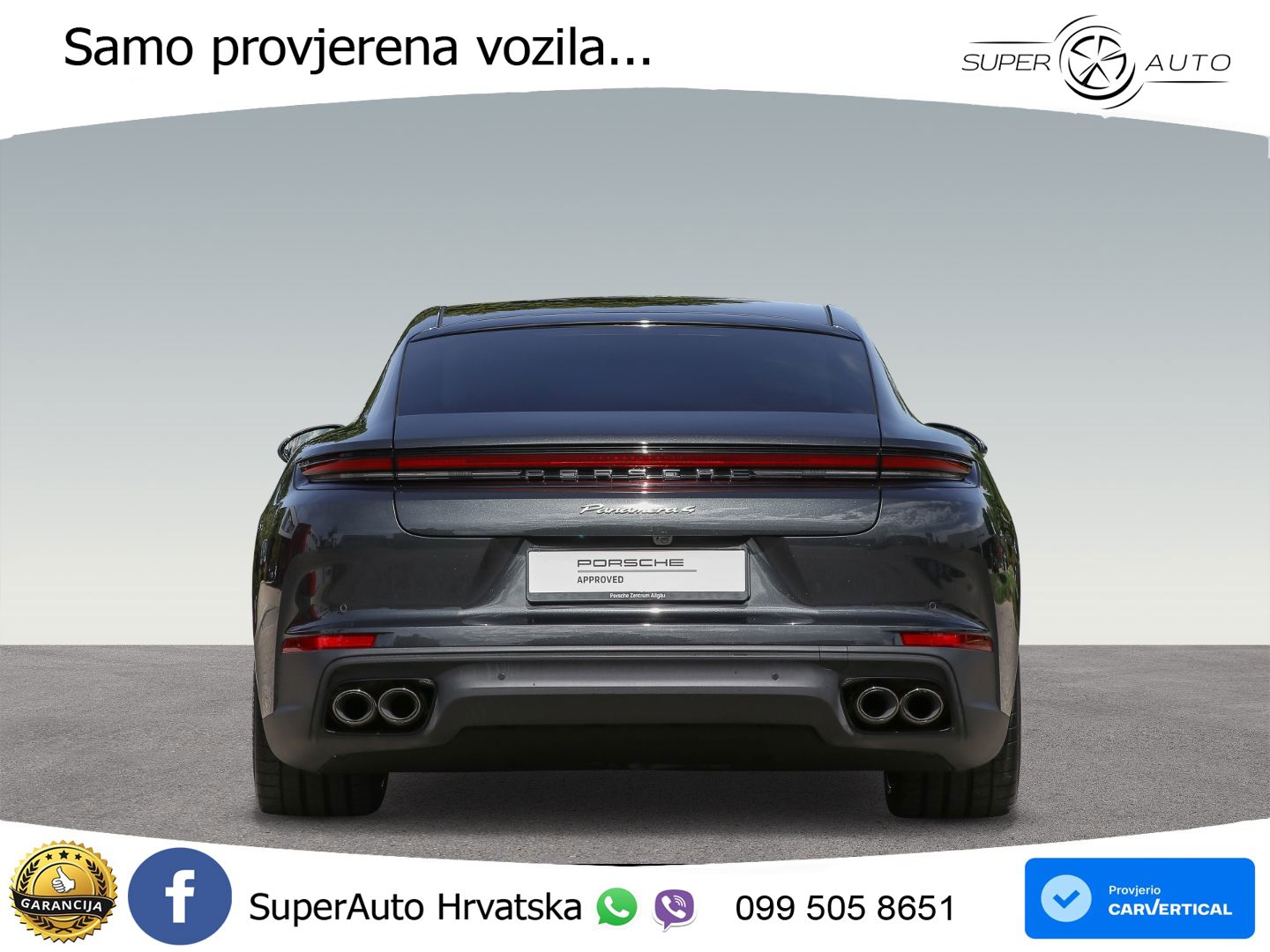 Porsche Panamera 4 2.9 V6 (470 KS) E-Hybrid PDK ACC+HEAD+4xGR SJED+360+PANO