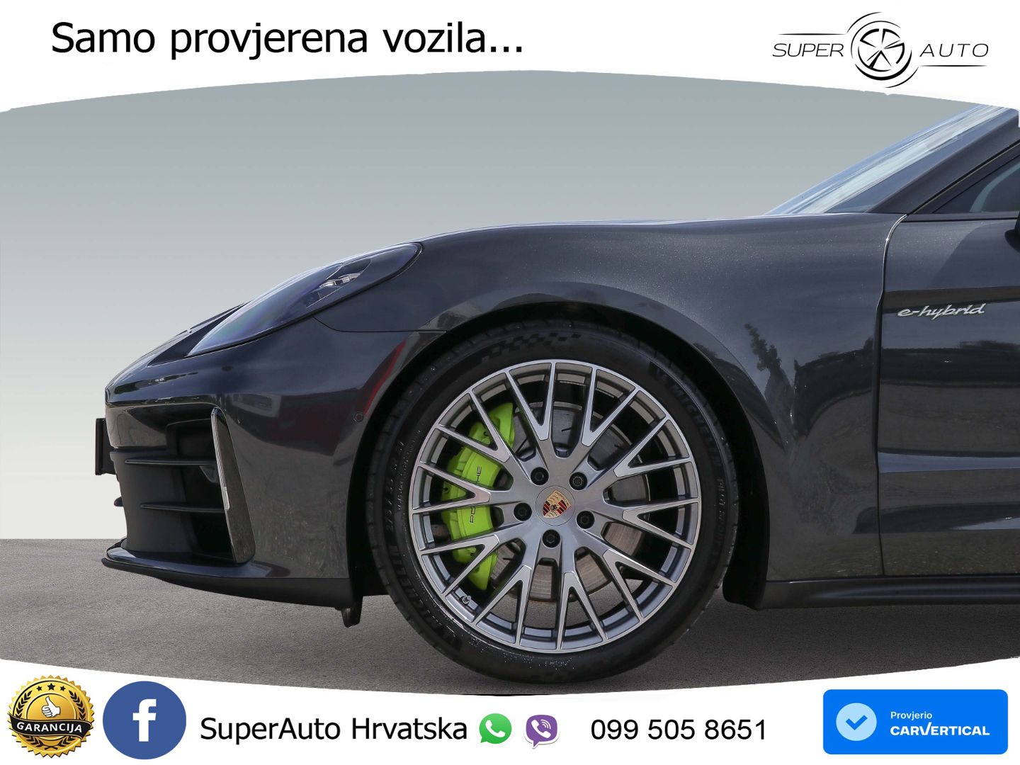 Porsche Panamera 4 2.9 V6 (470 KS) E-Hybrid PDK ACC+HEAD+4xGR SJED+360+PANO