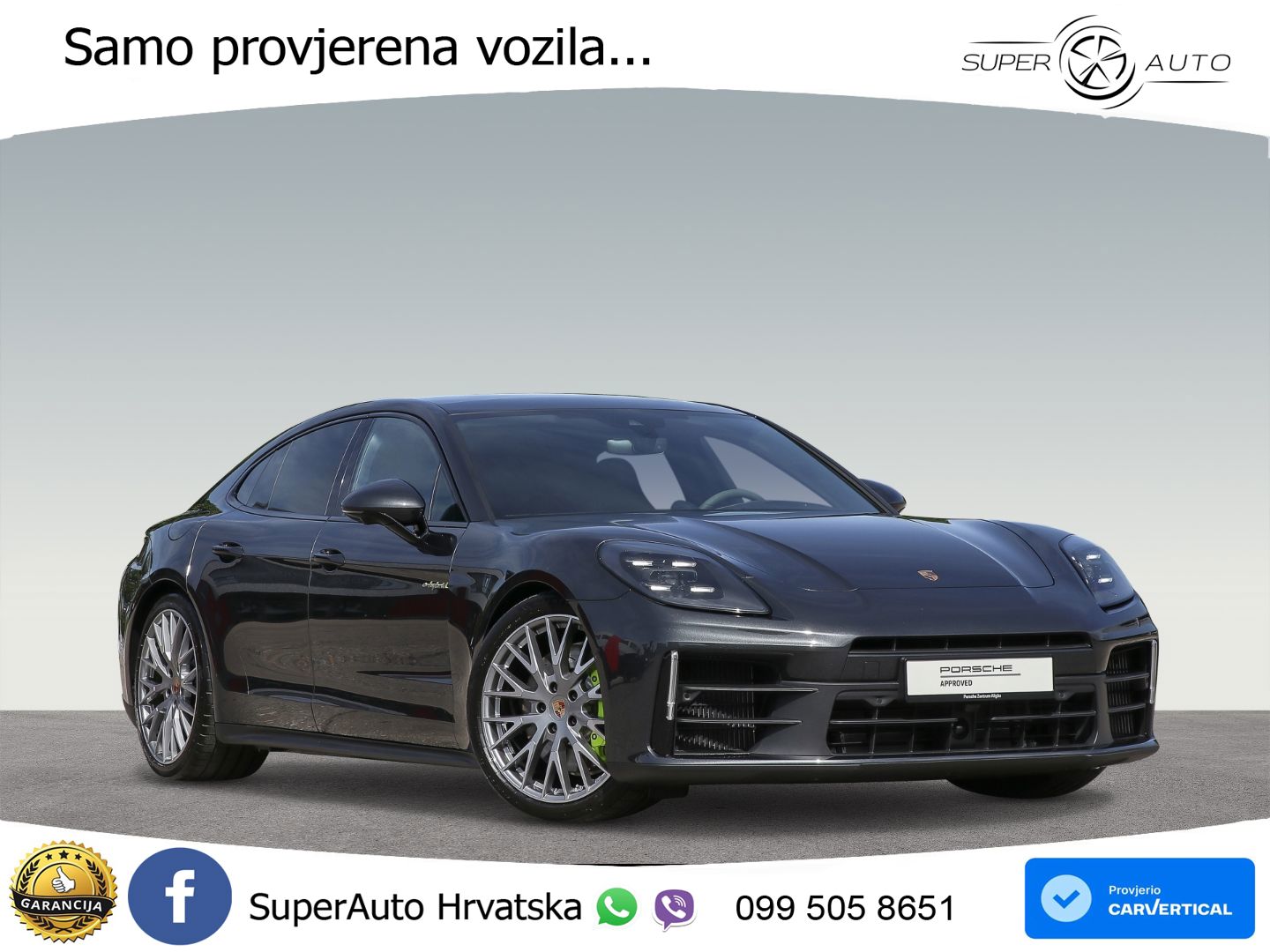 Porsche Panamera 4 2.9 V6 (470 KS) E-Hybrid PDK ACC+HEAD+4xGR SJED+360+PANO