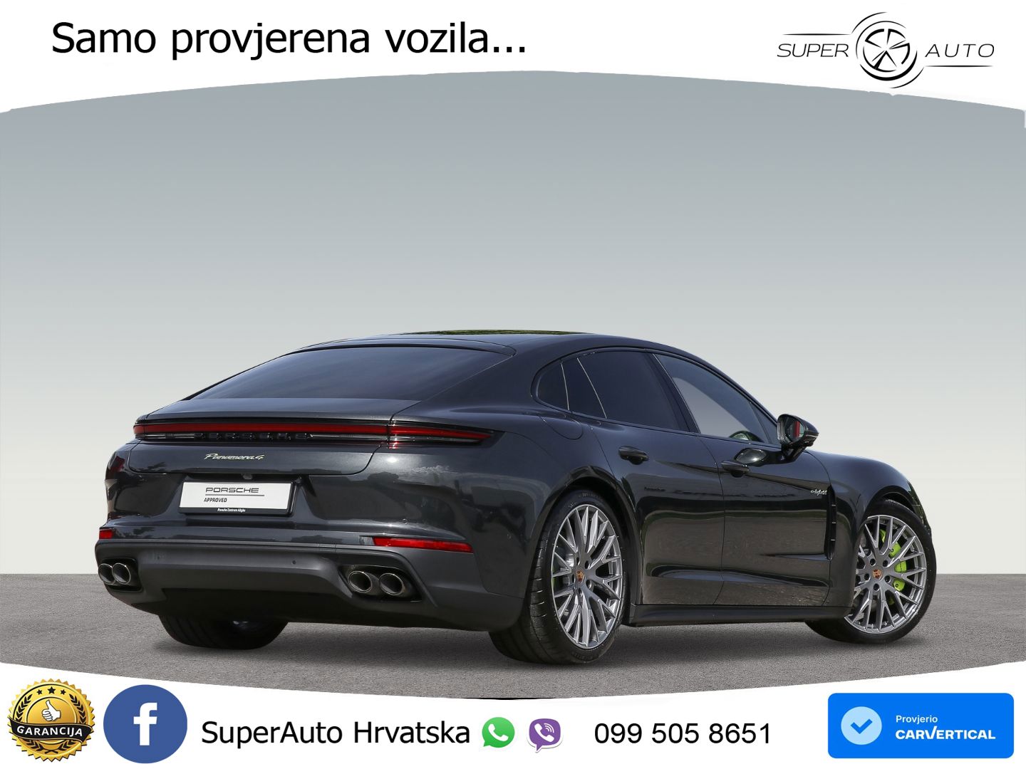 Porsche Panamera 4 2.9 V6 (470 KS) E-Hybrid PDK ACC+HEAD+4xGR SJED+360+PANO