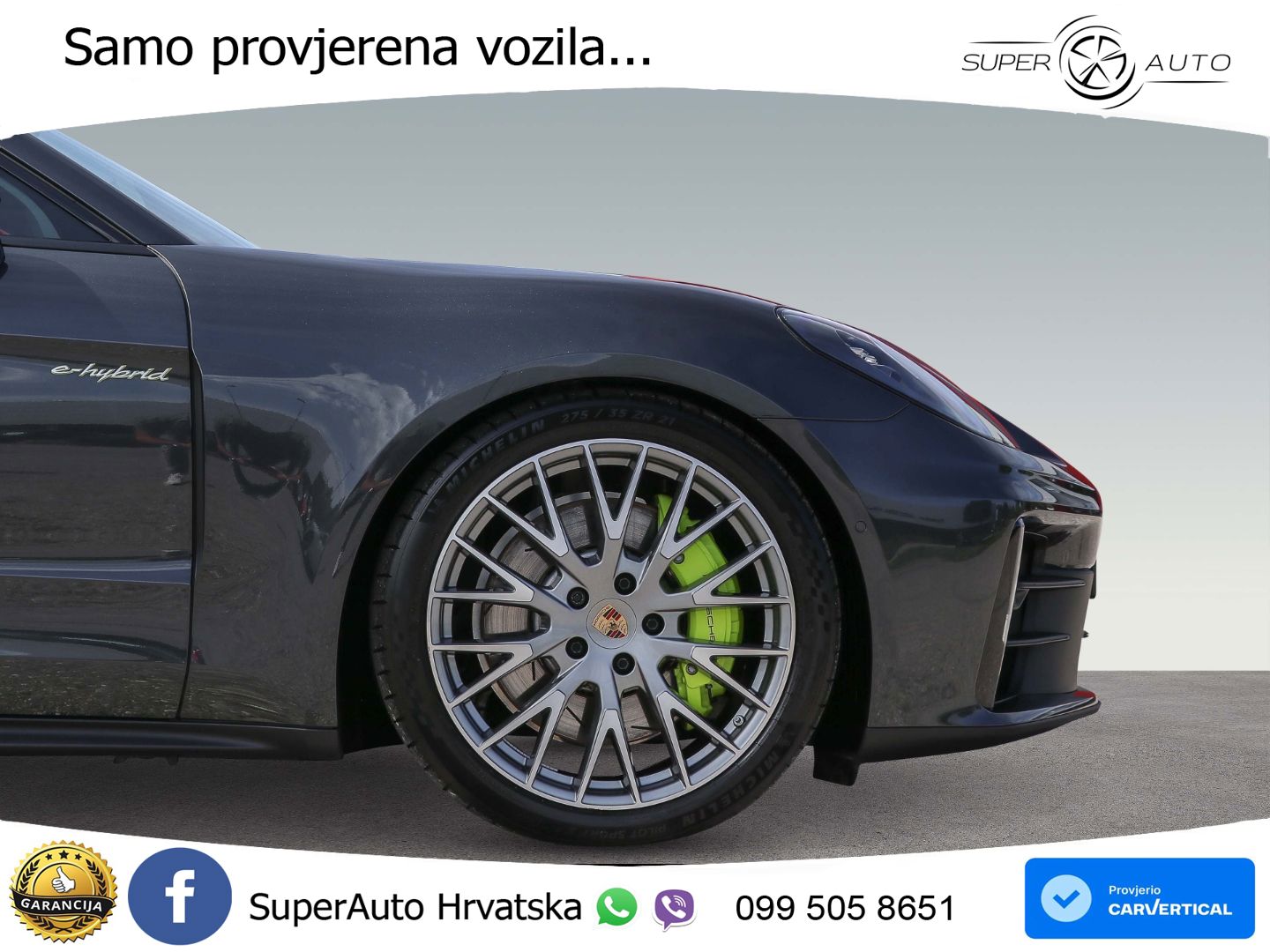 Porsche Panamera 4 2.9 V6 (470 KS) E-Hybrid PDK ACC+HEAD+4xGR SJED+360+PANO