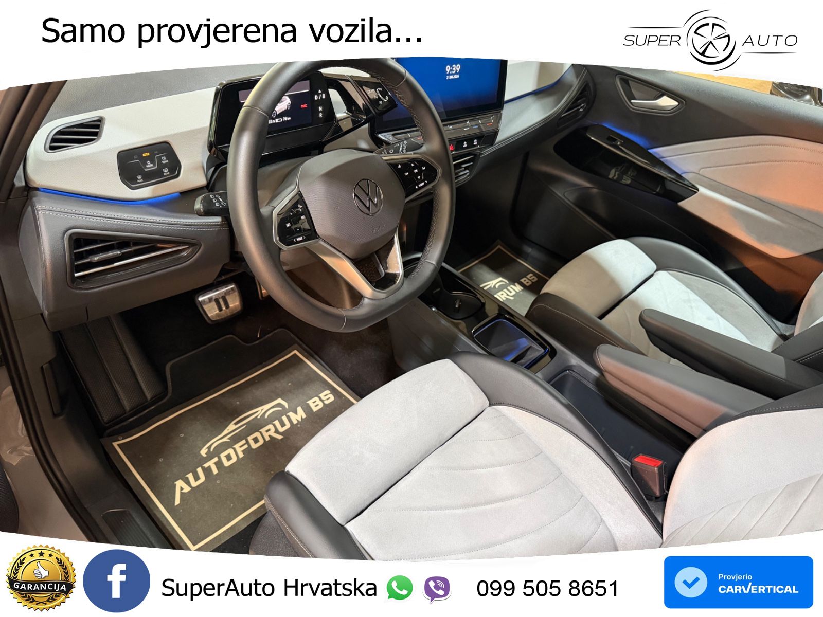 Volkswagen ID.3 Pro 62 kWh (204 KS) LED+GR SJED+ACC