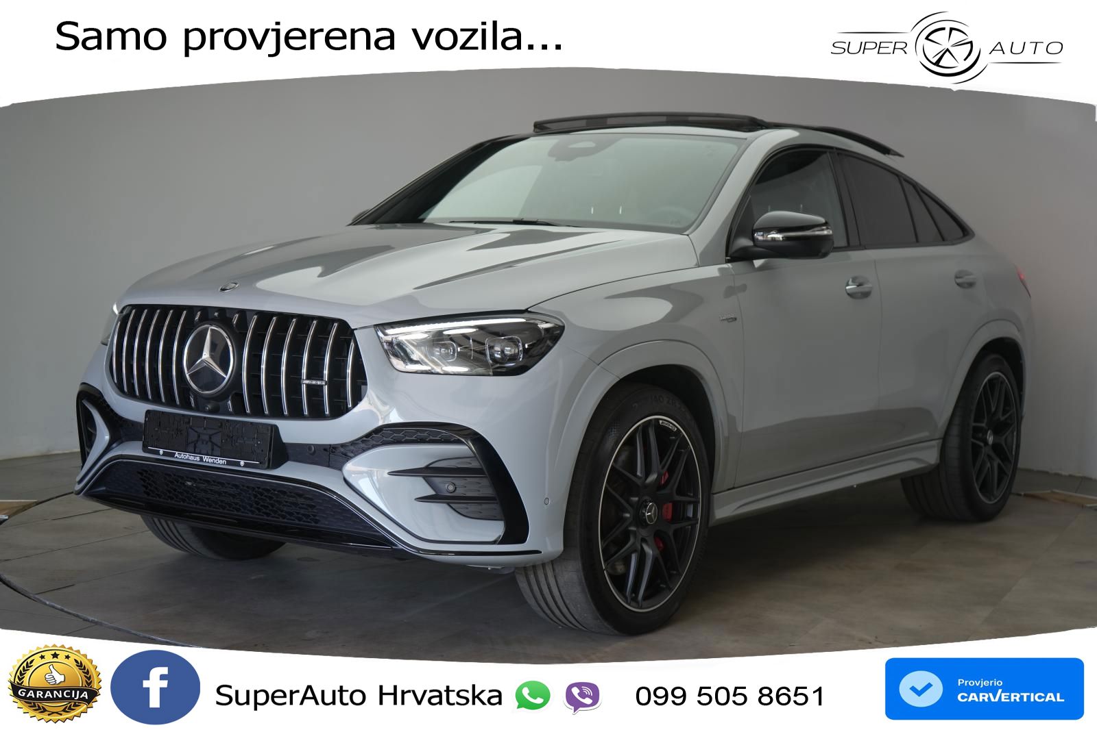 Mercedes AMG GLE Coupe 53 (435 KS) EQ Boost 4MATIC+ AMG SPEEDSHIFT TCT 9G LED+GR SJED+ACC