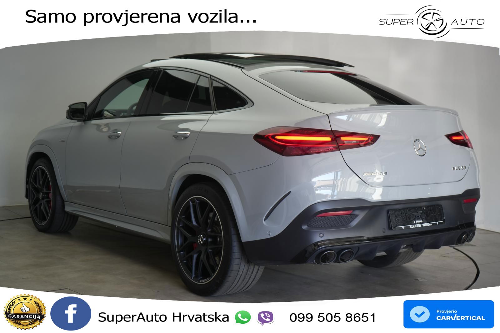 Mercedes AMG GLE Coupe 53 (435 KS) EQ Boost 4MATIC+ AMG SPEEDSHIFT TCT 9G LED+GR SJED+ACC